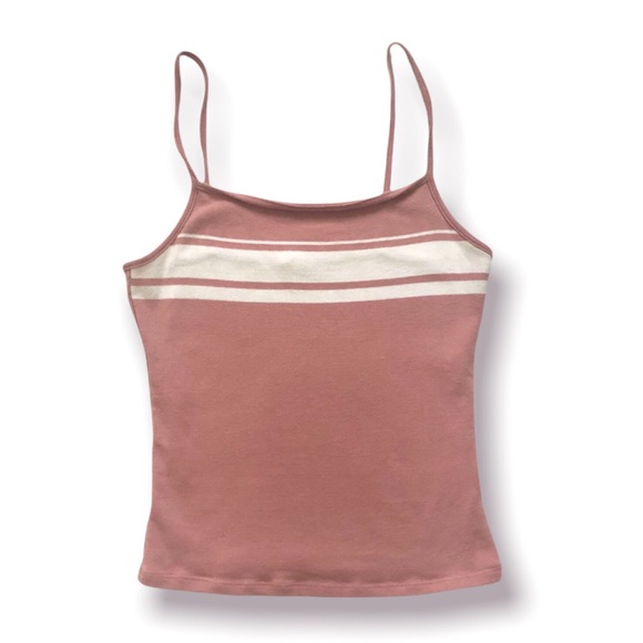 NWOT Garage Pink Stripe Camisole Tank Top - Picture 1 of 4